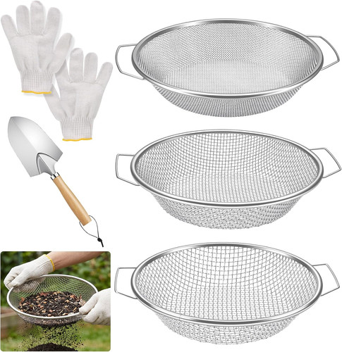 3pcs soil sifter 6mm - sifter, rock